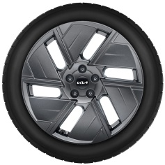 Set winterwielen 19 inch lichtmetaal GAORI antraciet met TPMS en Continental winterbanden