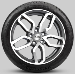 Lichtmetalen velgenset 17 inch Goyang bi-colour met TPMS en Hankook zomerbanden