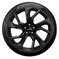 Lichtmetalen velgenset 21 inch Rebel hoogglans zwart met TPMS en zomerbanden